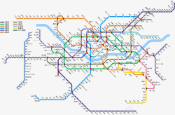 地铁线路韩国首尔地铁线路图高清图片