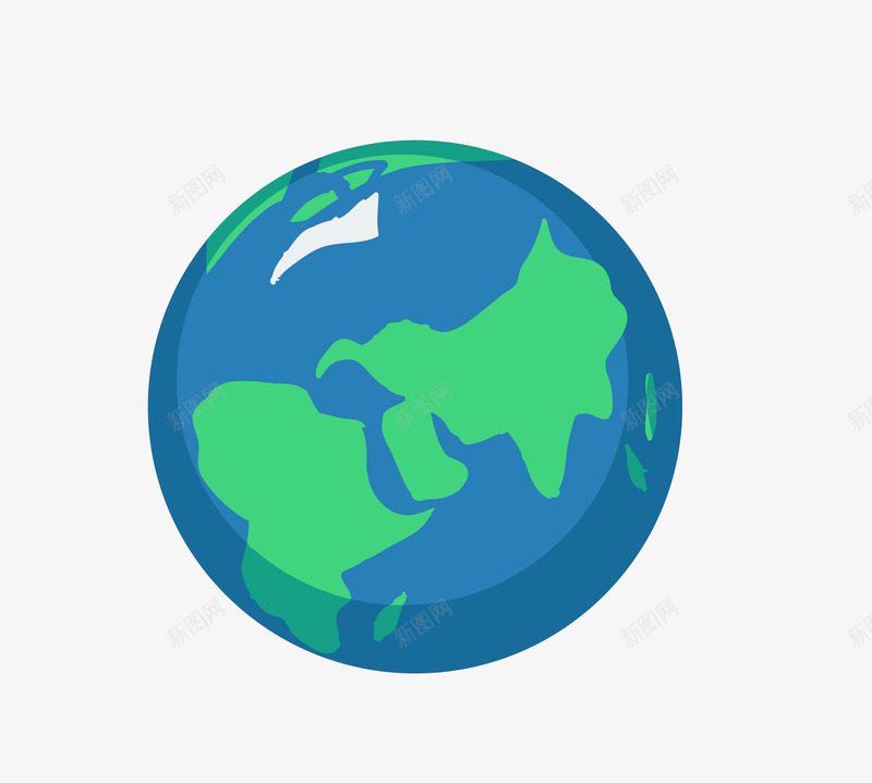 蓝色同一个地球图案png免抠素材_新图网 https://ixintu.com 同一个地球 爱护环境图案 矢量图案 蓝色地球