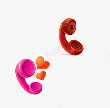 精美浪漫电话图标png_新图网 https://ixintu.com 浪漫 电话 粉色 精美电话图标 红色