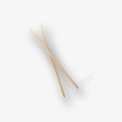 原色木筷子素材