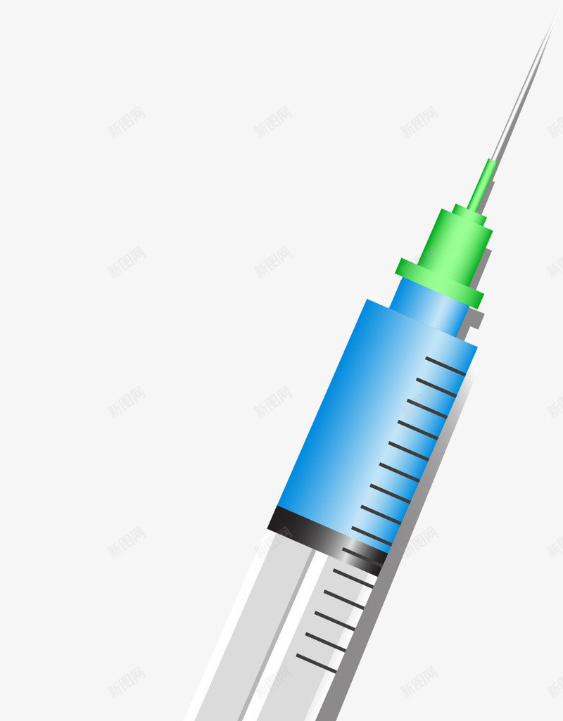 卡通透明注射器png免抠素材_新图网 https://ixintu.com 刻度 卡通 注射器 童趣 简约 透明 针头 针筒