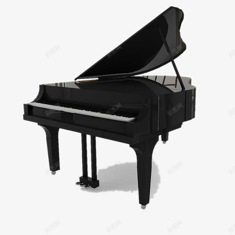 西洋乐器png免抠素材_新图网 https://ixintu.com 琴 西洋乐 钢琴 黑色