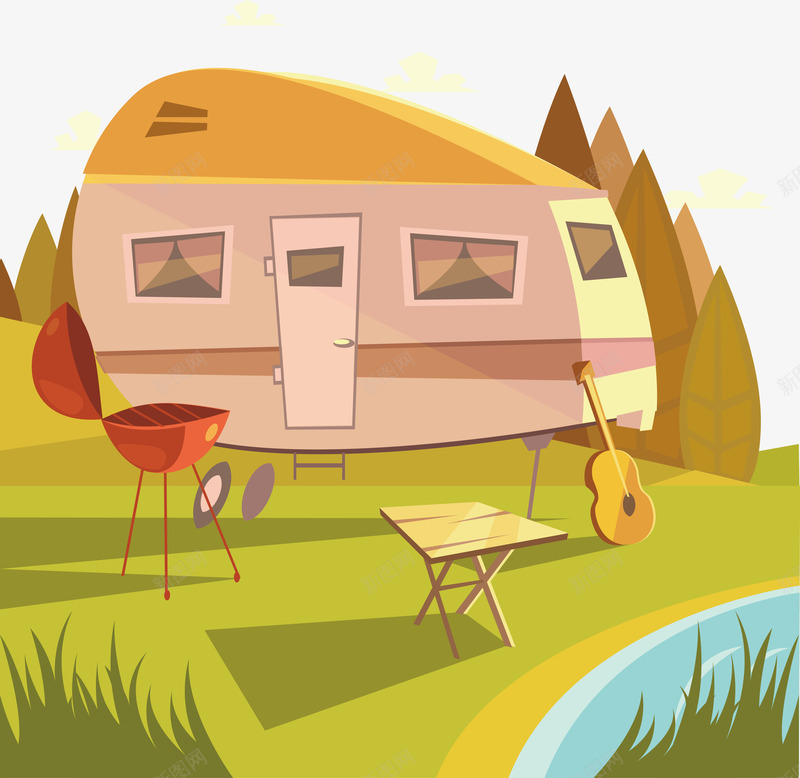 户外野餐png免抠素材_新图网 https://ixintu.com png素材 卡通 户外 拥抱自然 野餐