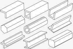 手绘建筑工具素材