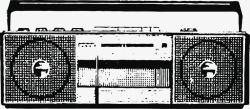 款式复古旧时的收音机家电手绘矢量图高清图片