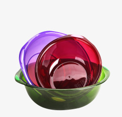 水果盆多色透明塑料洗菜盆高清图片