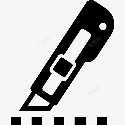 刀在折线切割图标png_新图网 https://ixintu.com 刀 切 切割 接口 断了线