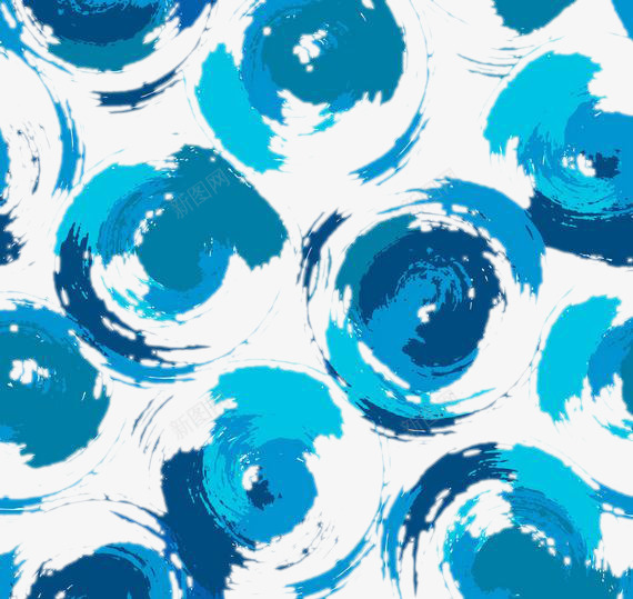 蓝色漩涡png免抠素材_新图网 https://ixintu.com 底纹 时尚 海报元素 花纹