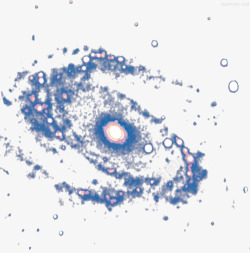 星际漩涡星系素材