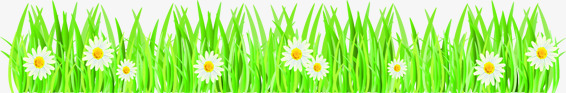 手绘彩绘绿色的草丛花朵png免抠素材_新图网 https://ixintu.com 彩绘 绿色 花朵 草丛