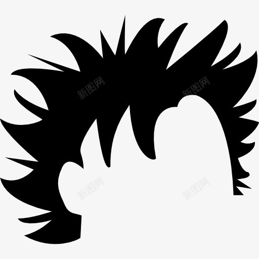 短黑的男性头发形状图标png_新图网 https://ixintu.com 头发 头发的形状 形状 短头发 美发 黑头发 黑色