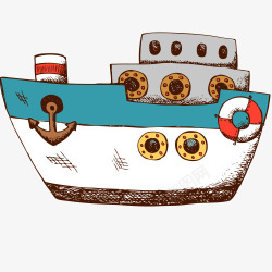 卡通手绘漫画男孩玩具童趣素材