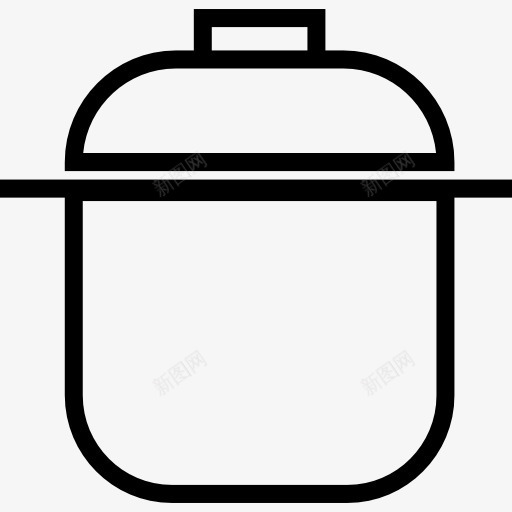 砂锅图标png_新图网 https://ixintu.com 厨房 厨房用具 工具 工具和用具 概述 烹饪 砂锅