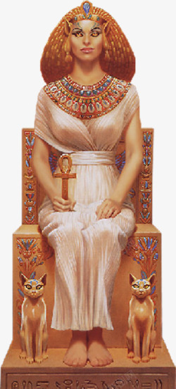 埃及女神雕塑素材