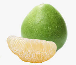 黄心柚子绿皮特色青柚高清图片