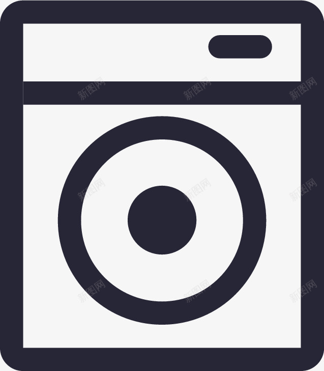 家电洗衣机矢量图图标eps_新图网 https://ixintu.com 家电洗衣机 矢量图