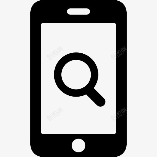 搜索电话图标png_新图网 https://ixintu.com 工具 工具和用具 平板 搜索 放大镜 电脑 电话 移动分析