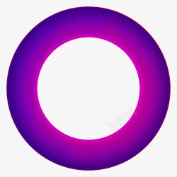 紫色渐变创意圆环素材