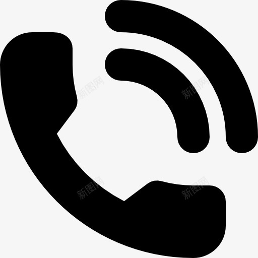 电话图标png_新图网 https://ixintu.com 信号 技术 电话 电话听筒 电话机 通信
