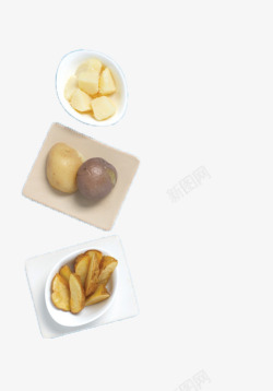 蒸土豆韩国土豆料理高清图片