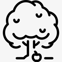 养殖种植苹果树图标高清图片