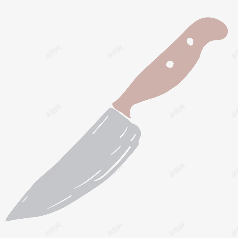 彩色手绘的刀png免抠素材_新图网 https://ixintu.com 刀 卡通手绘 厨房用品 工具 手绘刀 装饰图