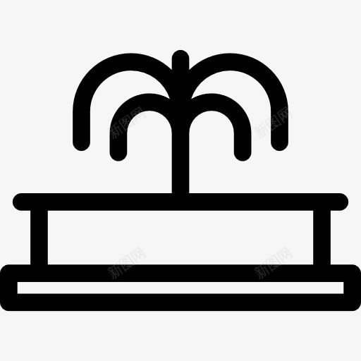 喷泉图标png_新图网 https://ixintu.com 公园 喷泉 城市 水 花园