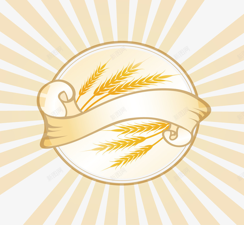 装饰黄褐色麦穗logo矢量图图标ai_新图网 https://ixintu.com 标签 装饰 麦穗标志 黄褐色 矢量图