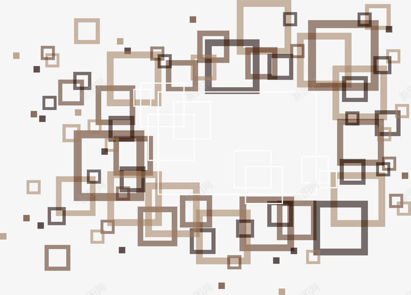漂浮棕色方格png免抠素材_新图网 https://ixintu.com 叠加方格 密集方格 文艺风 棕色方格 棕色格子 漂浮方格