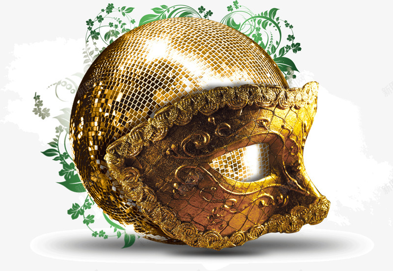 神秘铜质面具png免抠素材_新图网 https://ixintu.com 创意 神秘 铜质 面具