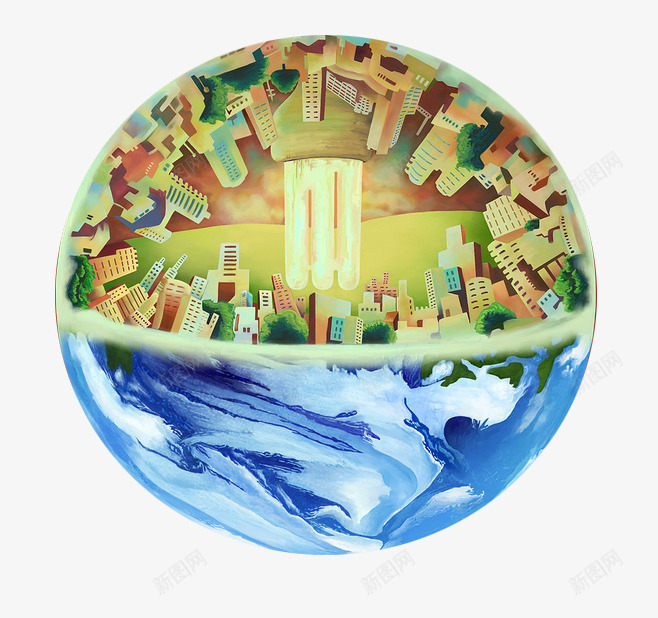 低碳元素png免抠素材_新图网 https://ixintu.com PPT元素 低碳 保护地球 地球生态 海报装饰 环保 绿色