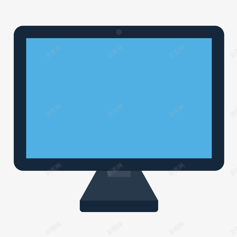 电脑屏幕png免抠素材_新图网 https://ixintu.com 屏幕 电脑 素材 蓝色