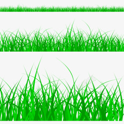 绿色草丛矢量图素材