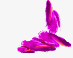 紫色水彩艺术痕迹素材