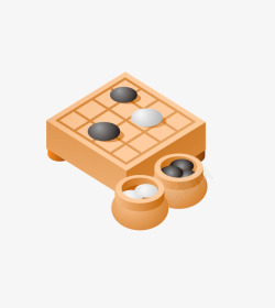 手绘棋盘素材