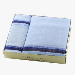 蓝色家纺褶皱毛巾素材