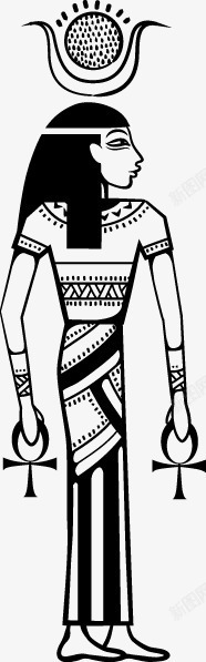埃及传统埃及文化元素图标高清图片