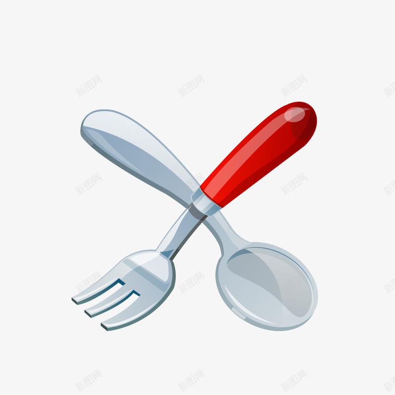 汤匙与刀叉png免抠素材_新图网 https://ixintu.com 刀 刀叉 刀叉图案 厨房用具 汤匙 餐饮用具