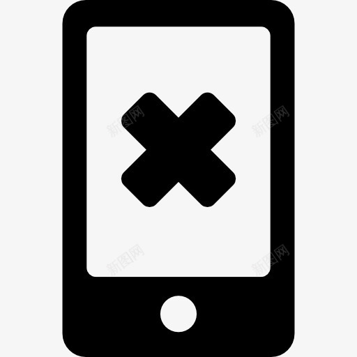 智能手机的取消标志图标png_新图网 https://ixintu.com 手机 技术 智能手机 电话