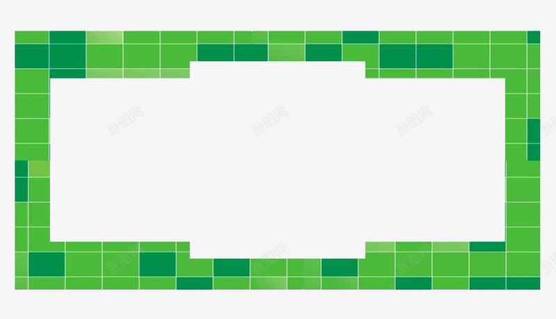 绿框png免抠素材_新图网 https://ixintu.com 框架 绿框 绿色
