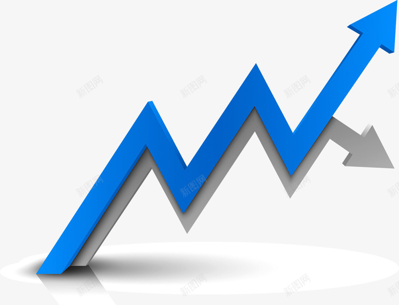 折线箭头png免抠素材_新图网 https://ixintu.com 动感 折线 指示 方向 箭头