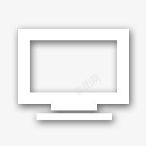 白色立体桌面图标图标