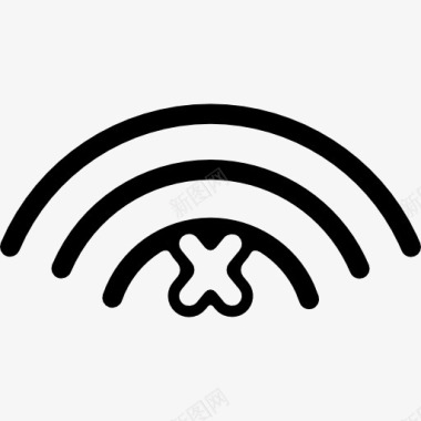 手机界面的互联网连接信号的符号图标图标
