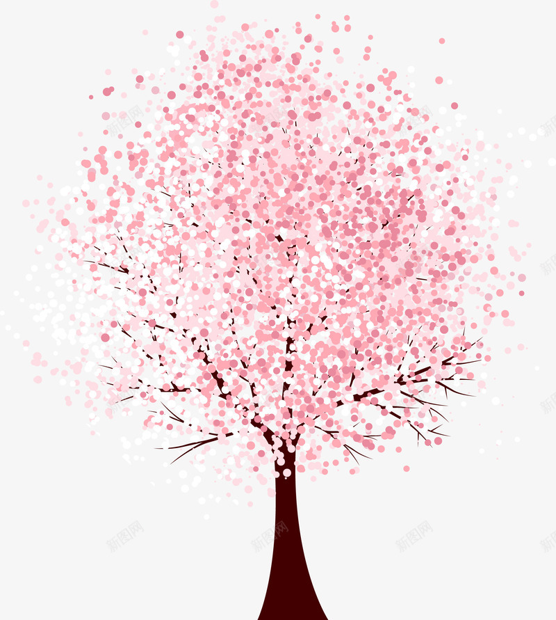 粉色盛开的树矢量图ai免抠素材_新图网 https://ixintu.com 矢量粉色盛开的树 粉色盛开的树 粉色盛开的树矢量图 矢量图