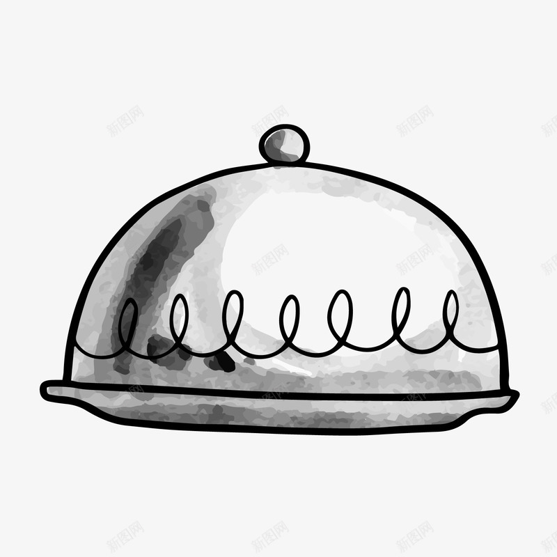 卡通手绘厨房用具png免抠素材_新图网 https://ixintu.com 卡通 厨房用具 手绘 餐盘