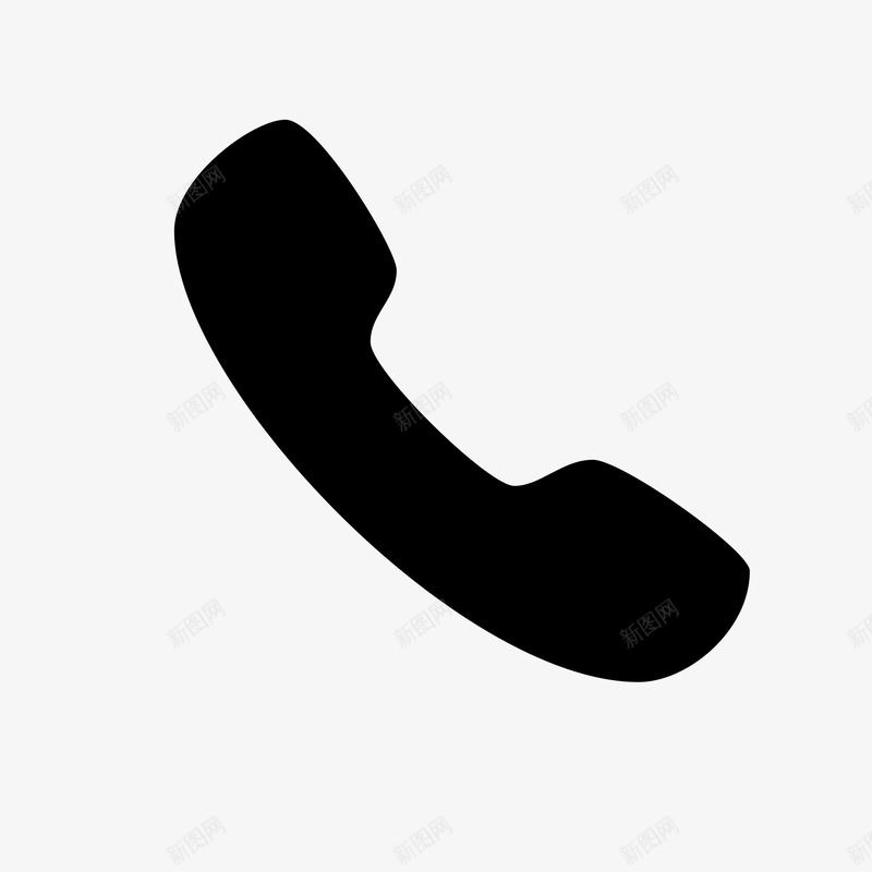 黑色IOS电话图标png_新图网 https://ixintu.com IOS 图标 手机 电话 黑色