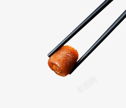 筷子夹猪尾巴筷子夹肉卤水猪尾巴高清图片