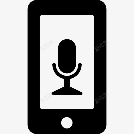 麦克风的语音接口符号在手机屏幕图标png_新图网 https://ixintu.com 屏幕 工具 手机屏幕展示图 接口 电话 电话机 语音 麦克风