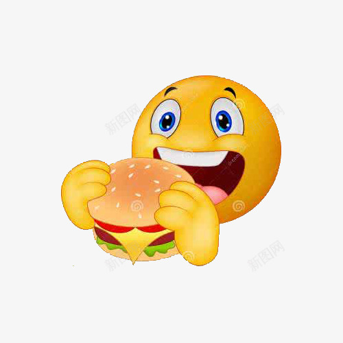 表情包吃蟹黄堡png免抠素材_新图网 https://ixintu.com 卡通手绘汉堡 汉堡 蟹黄堡 表情包