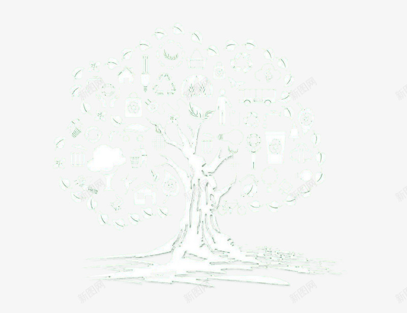 生长着的树png免抠素材_新图网 https://ixintu.com 物品 绿色